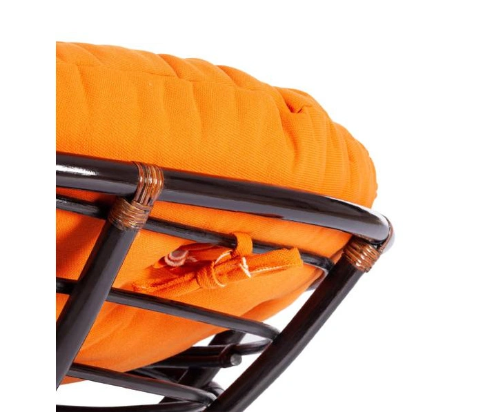 Tetchair Papasan w 23/01 Античный черно-коричневый (кресло), оранжевый