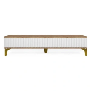 ТВ тумба напольная Shtabe Royal 5021 Gold, Дуб Веллингтон