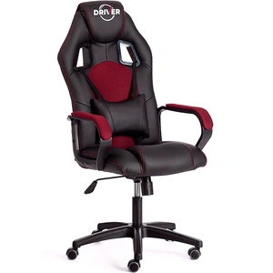 Tetchair Driver (22) (экокожа), черный / бордовый