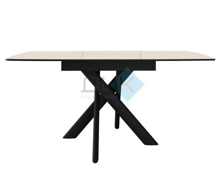 Стол обеденный DikLine DKB110 Black, Керамика Krater Perla