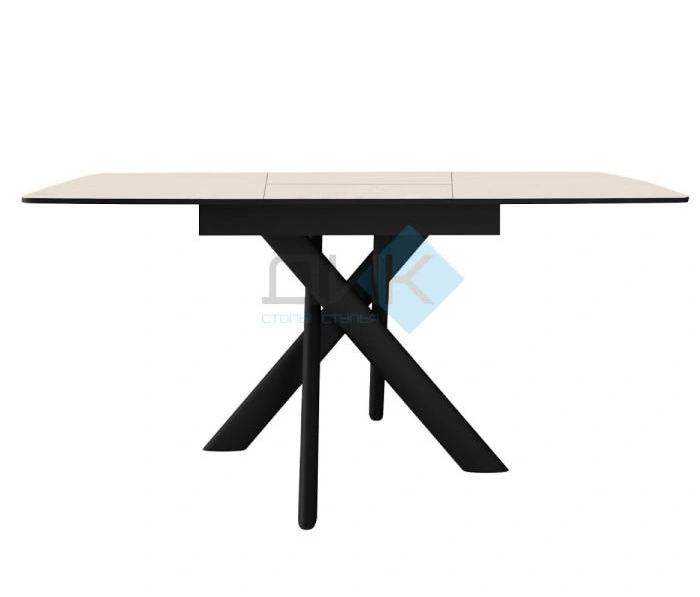 Стол обеденный DikLine DKB110 Black, Керамика Krater Perla