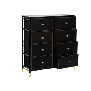 Комод Leset Хайди Black ( 8 ящиков)