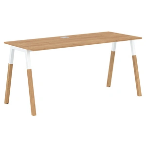 Стол Forta FST 1567 White, дуб гамильтон белый