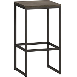 LoftyHome Бервин Black (барный), дуб серый