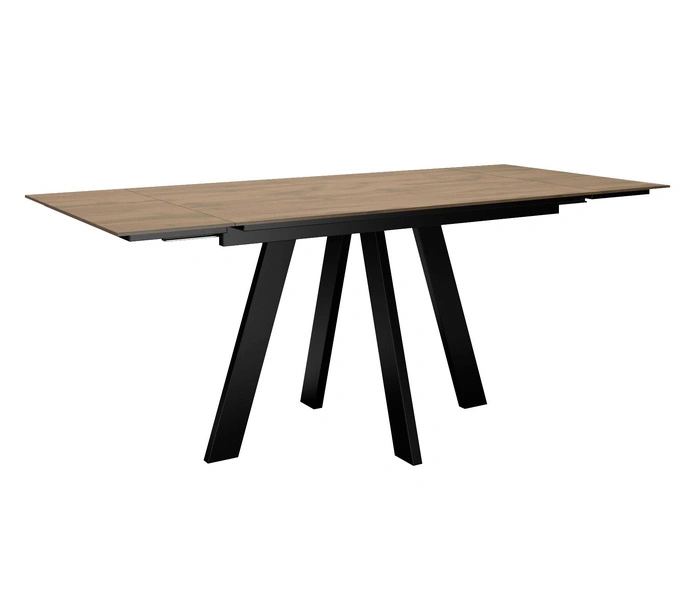 Стол обеденный DikLine DM120M Black, дуб галифакс