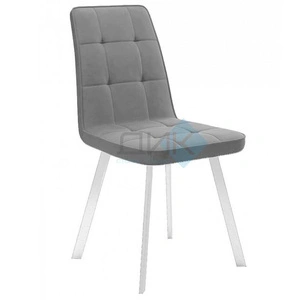 DikLine 207 White (велюр В), B22 серый