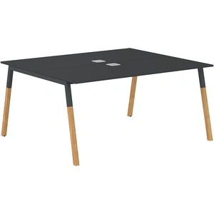 Двухместная рабочая станция Forta FWST 1513 Anthracite, графит бук