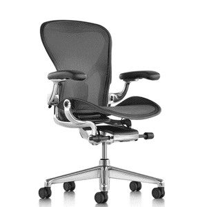 Herman Miller Aeron С Polished, черный
