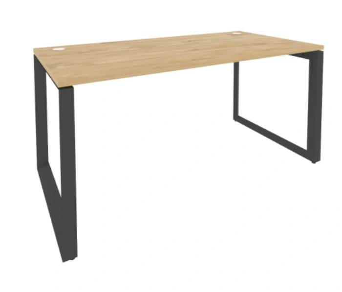 Стол рабочий Onix O.MO-SP-4.8 Antracite, тиквуд светлый