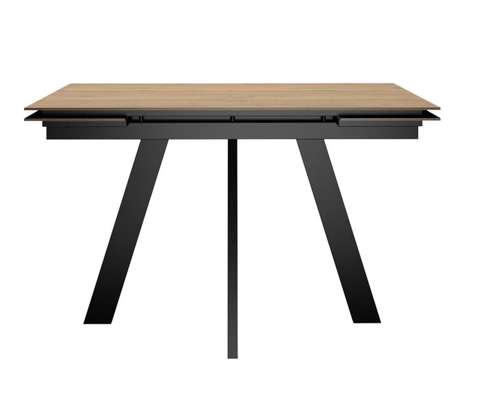Стол обеденный DikLine DM120M Black, дуб галифакс