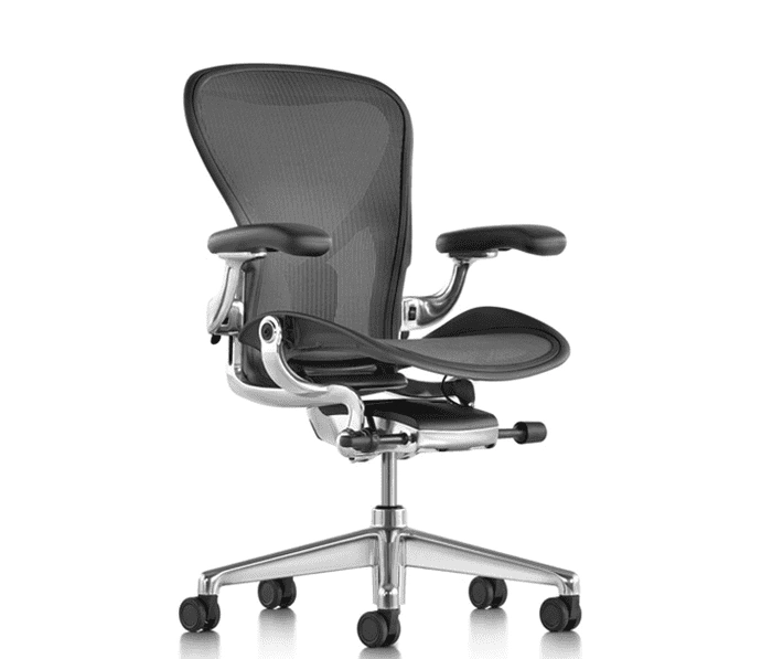 Herman Miller Aeron С Polished, черный