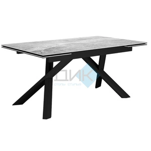 Стол обеденный DikLine KX160, керамика серая глянец