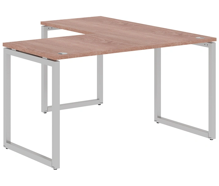 Стол угловой Xten-Q XQCT 1415 Silver (L), дуб сонома