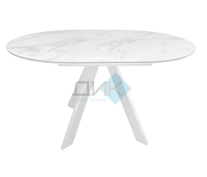 Стол обеденный Dikline SFC110 White, Белый мрамор