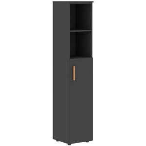 Шкаф узкий Forta FHC 40.6 (L/R), черный графит