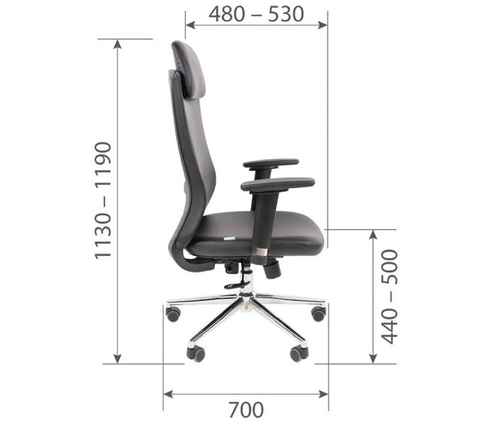 Chairman 500LUX (экокожа), черный