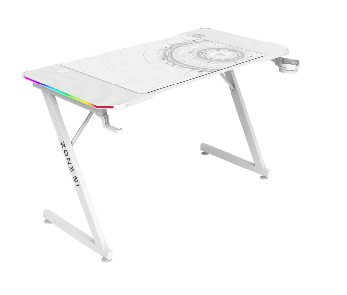 Геймерский стол Zone 51 Trine 120 RGB White