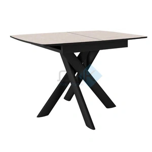 Стол обеденный DikLine DKB110 Black, Керамика Krater Perla