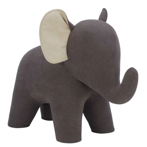 Пуф Leset Elephant, серый ткань Omega 16/Omega 02
