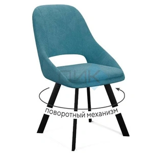 DikLine 247 Black (микровелюр AN), бирюза