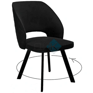 DikLine 274 Black (микровелюр K), черный