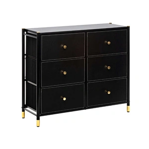 Комод Leset Хайди Black ( 6 ящиков)