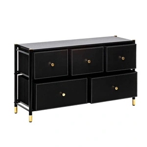 Комод Leset Хайди Black ( 5 ящиков)