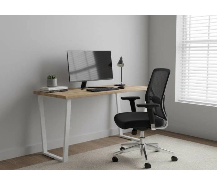 Стол письменный KingStyle Bord White, дуб элисон светлый