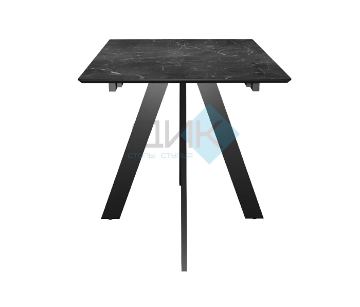Стол обеденный Dikline DKD120 Black, мрамор черный