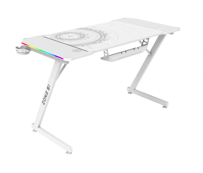Геймерский стол Zone 51 Trine 120 RGB White