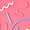 Рисунок Sticks 05 малиновый