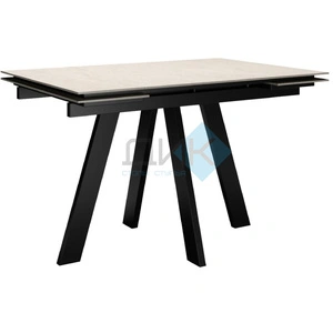 Стол обеденный DikLine DM120 Black, Хромикс белый