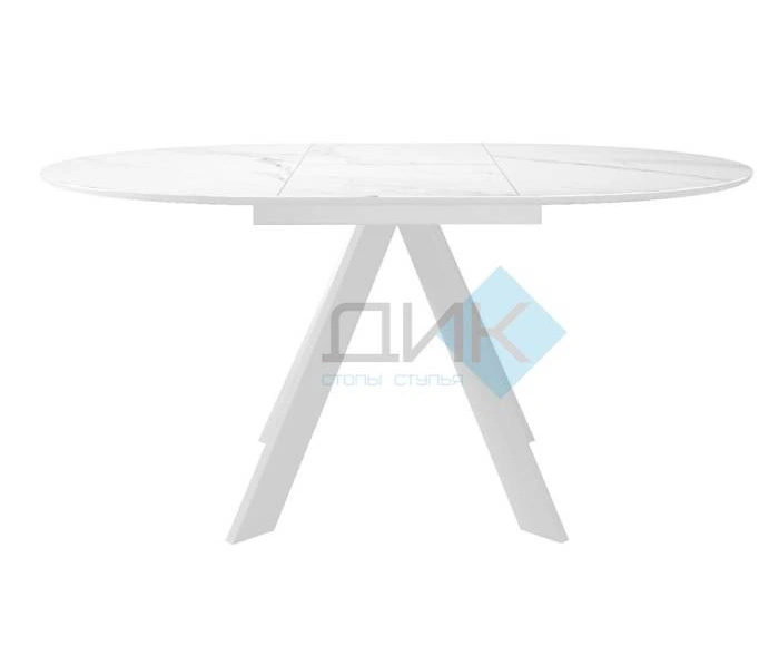 Стол обеденный DikLine SKC110 White, белый мрамор
