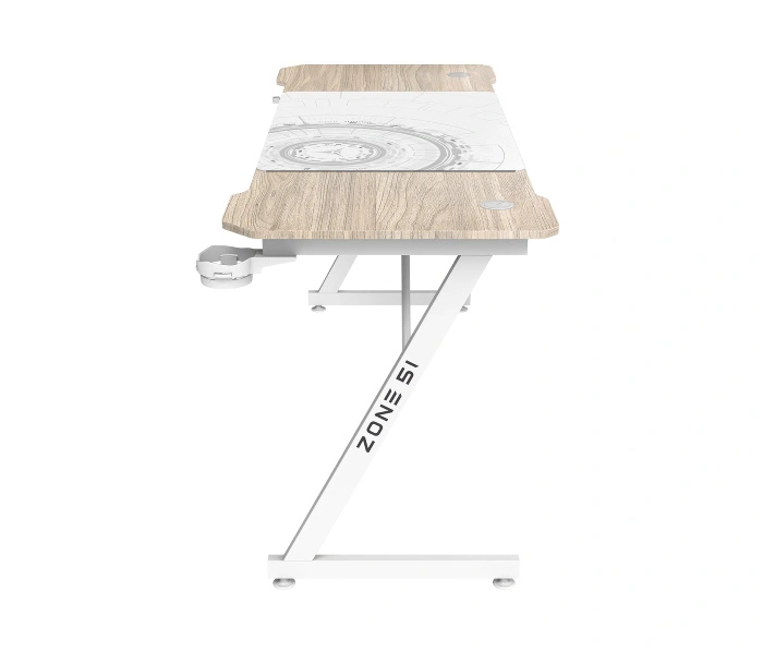 Геймерский стол ZONE 51 TRINE 160 Wood/White