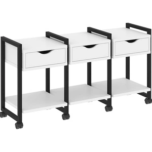 Тумба подкатная RIVA VR.L-TN-4.K Black, белый бриллиант