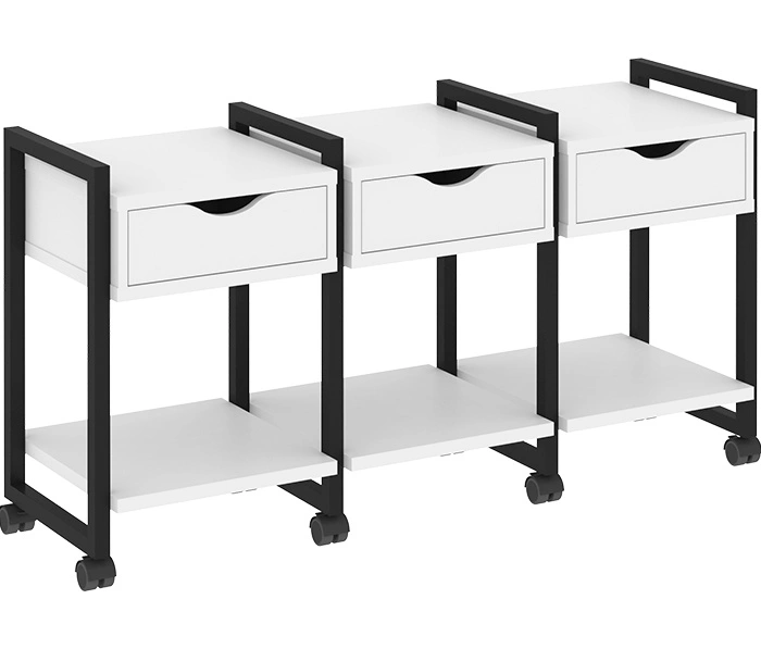 Тумба подкатная RIVA VR.L-TN-4.K Black, белый бриллиант