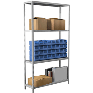 Стеллаж металлический BRABIX MS Plus-185/30-4