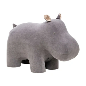 Пуф Leset Hippo, серый Omega 04 / Omega 02
