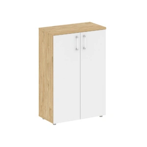 Шкаф средний RIVA SK.ST-2.3, тиквуд светлый / белый бриллиант