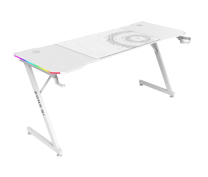 Геймерский стол Zone 51 Trine 160 RGB White