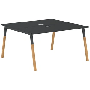 Двухместная рабочая станция Forta FWST 1313 Anthracite, графит бук