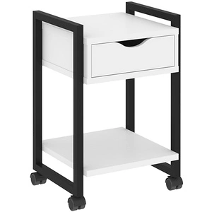 Тумба подкатная RIVA VR.L-T1.K Black, белый
