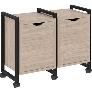 Тумба подкатная RIVA VR.L-TN-2.K Black, дуб аттик