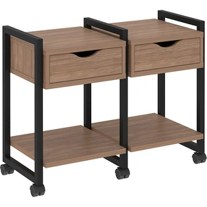 Тумба подкатная RIVA VR.L-TN-1.K Black, дуб аризона