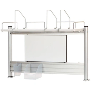 Многоуровневая полка-приставка COMF-PRO Smart-S-Shelf, белый дуб