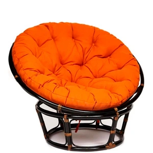 Tetchair Papasan w 23/01 Античный черно-коричневый (кресло), оранжевый