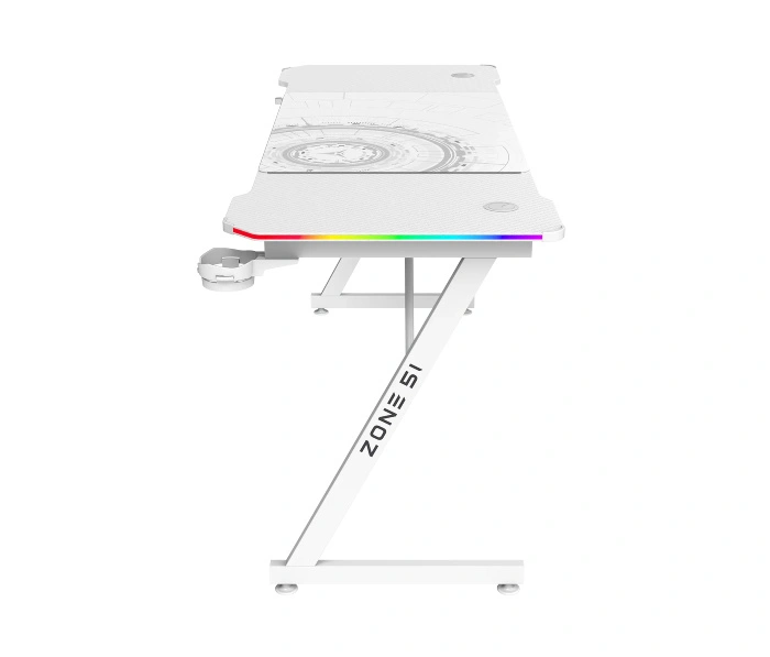 Геймерский стол Zone 51 Trine 160 RGB White