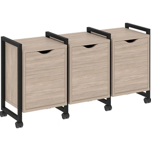 Тумба подкатная RIVA VR.L-TN-5.K Black, дуб аттик