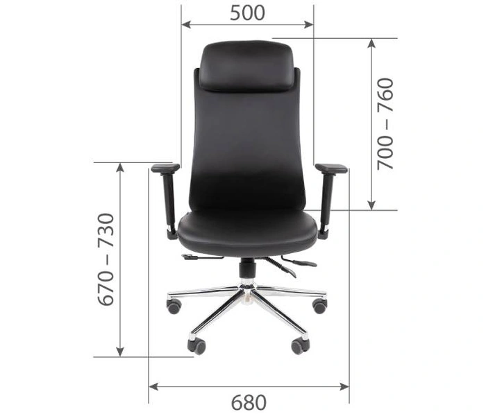 Chairman 500LUX (экокожа), черный