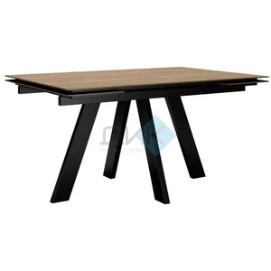 Стол обеденный DikLine DM140 Black, дуб галифакс